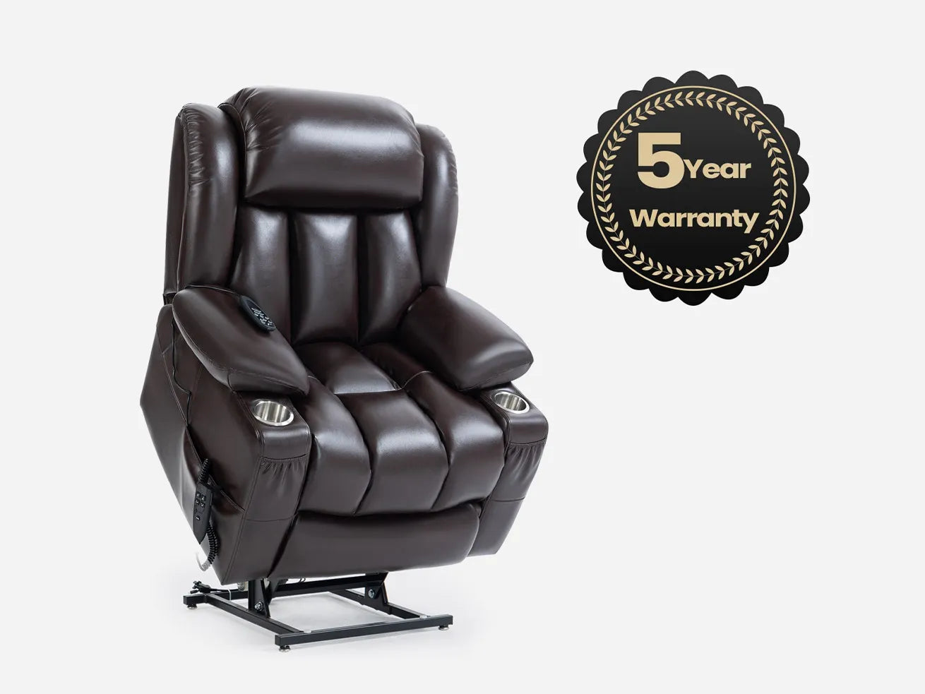 luxury lift recliner with 5 year warranty