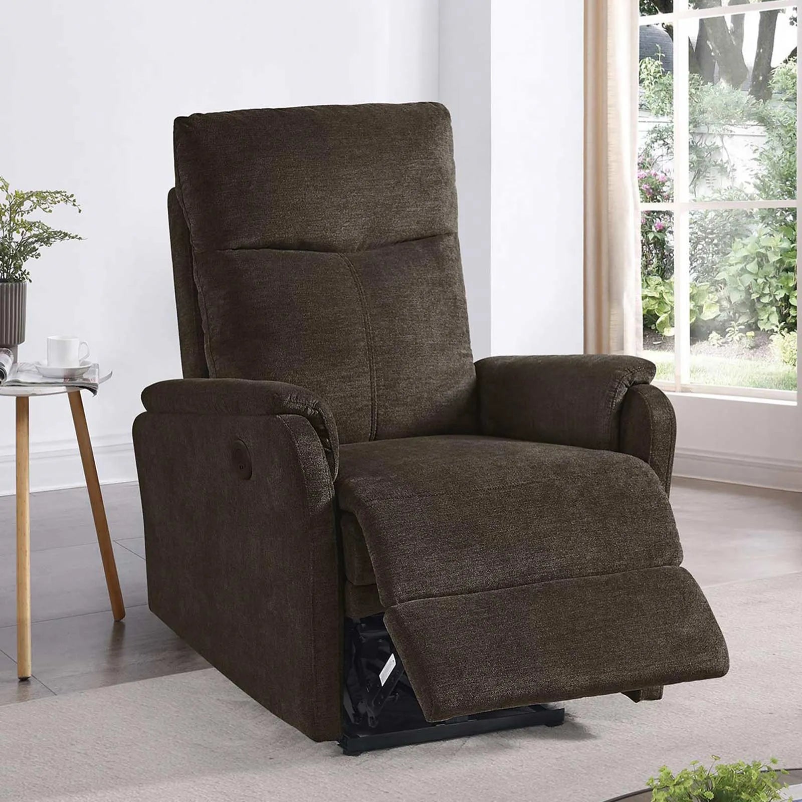 brown power recliner chair