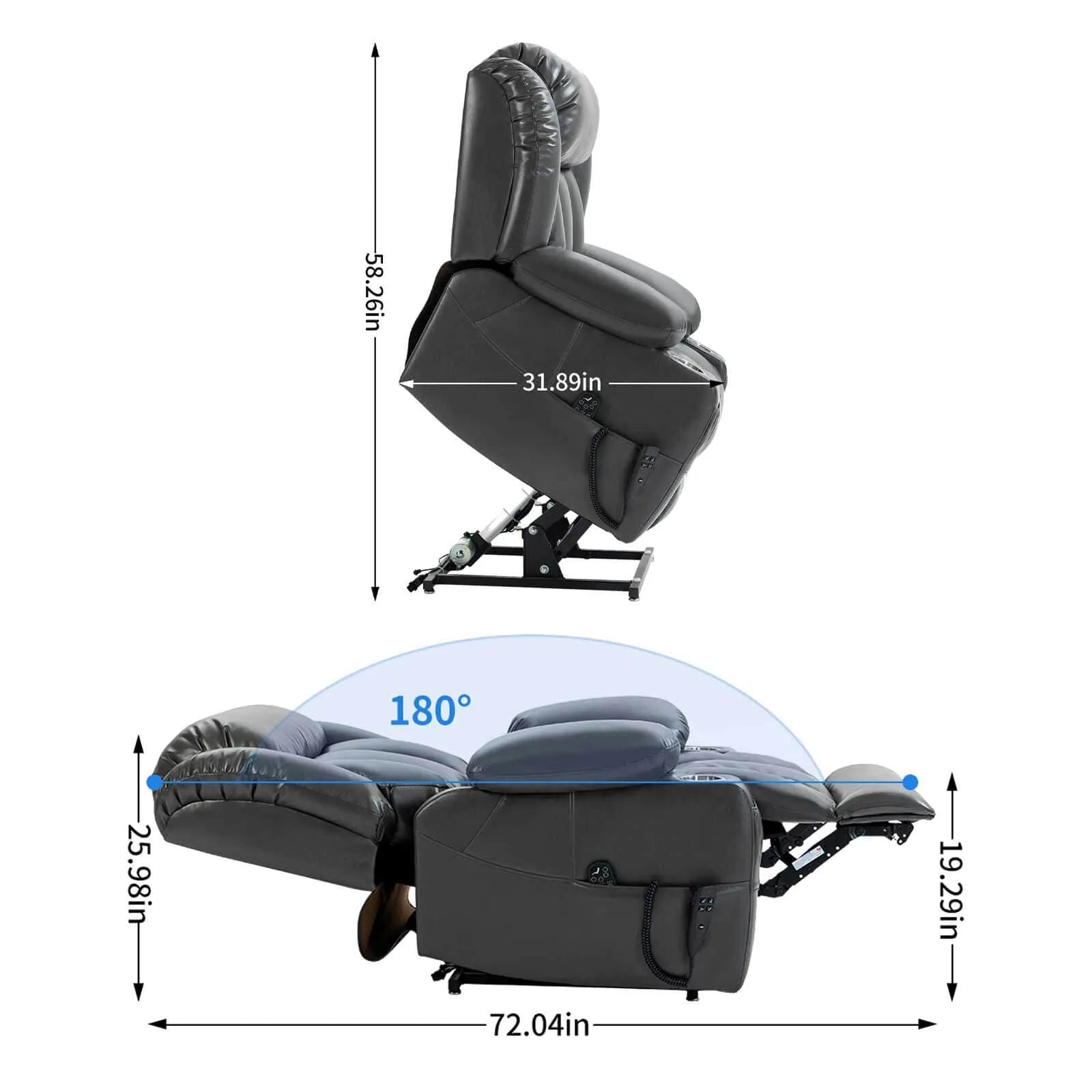lay flat power lift recliner like a bed
