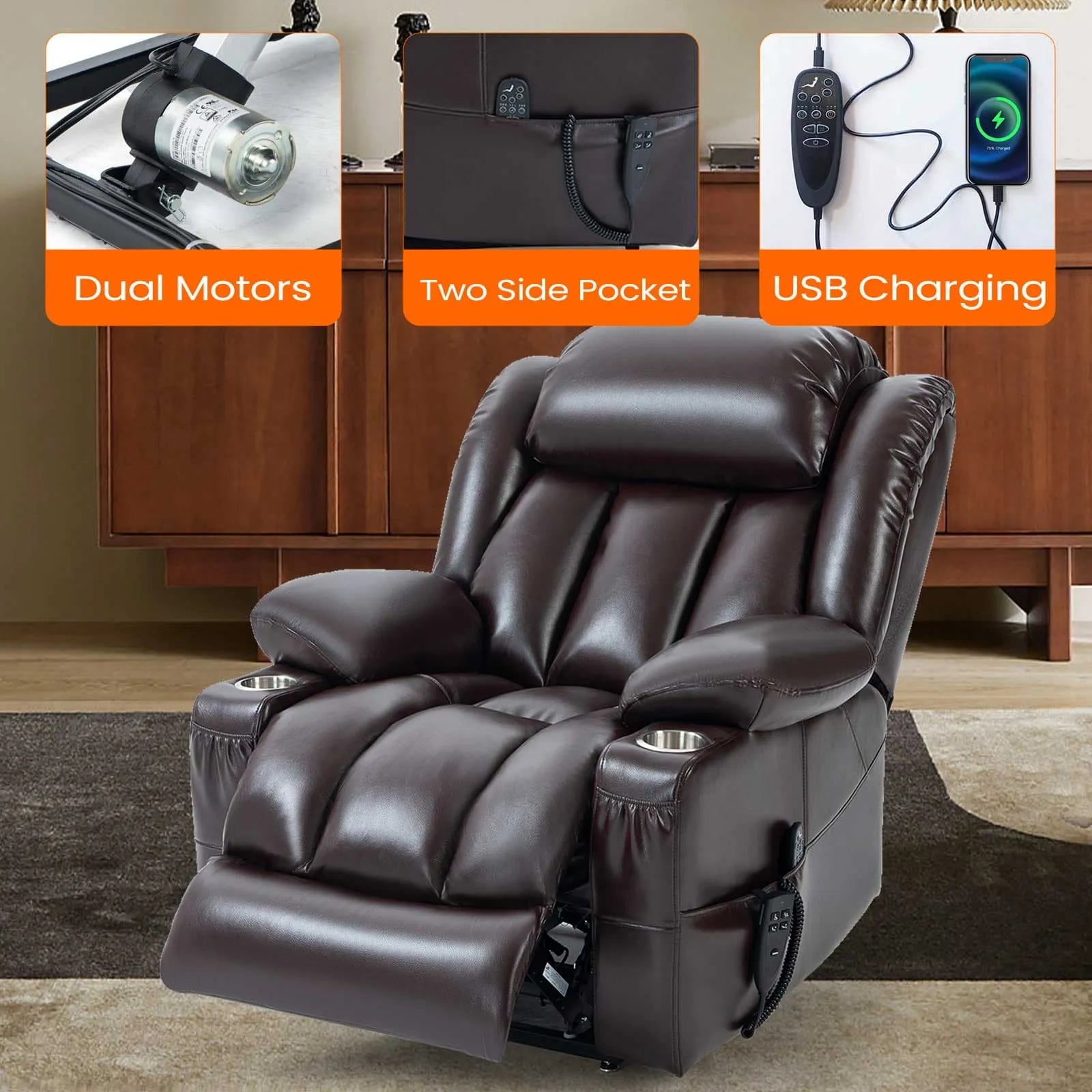 details of lift recliner chairs