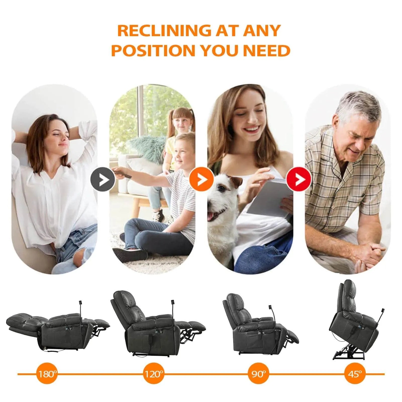 infinite position lift recliner chair
