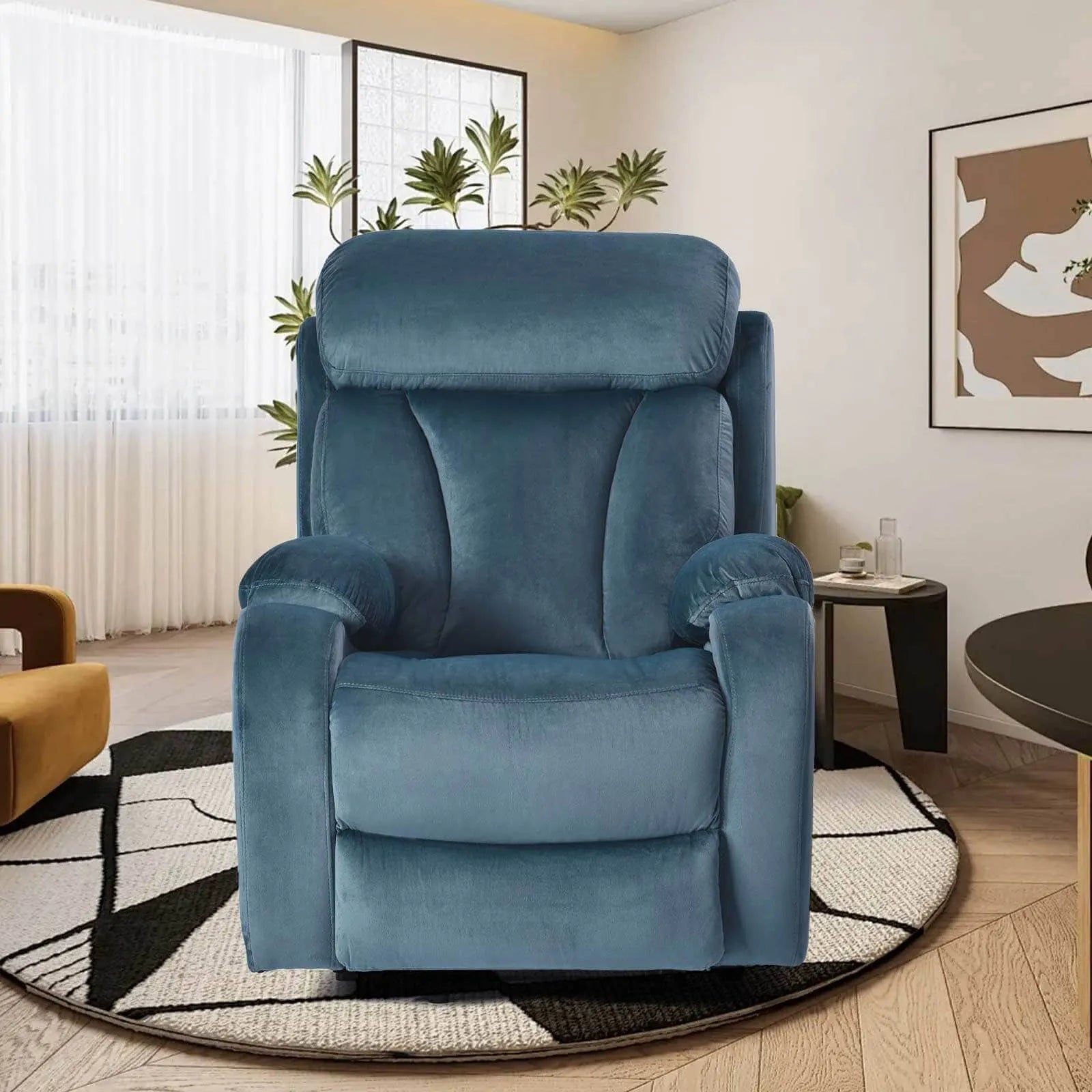 navy blue lift recliner chairs